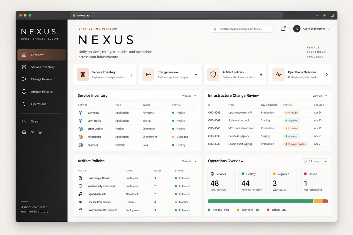 NEXUS Engineering Platform project preview