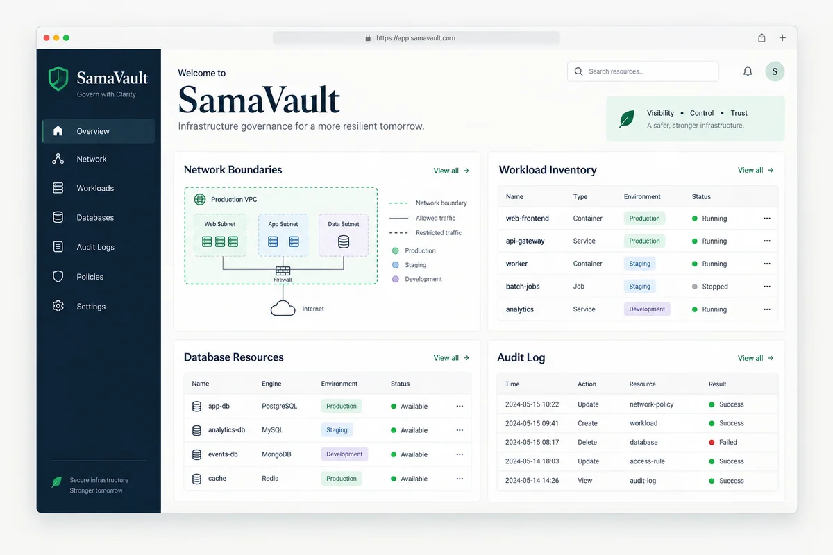 SamaVault Platform project preview
